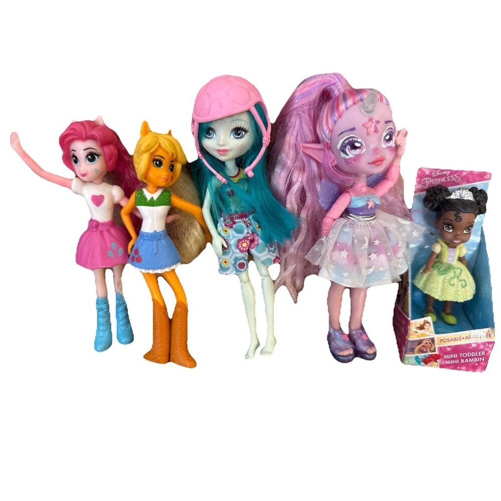 5 Lot McD’s My Little Pony Disney Princess Monster High Magic Mixies Unicorn